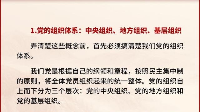 黨支部、黨小組、黨委、黨工委、黨組……這些概念你都清楚嗎